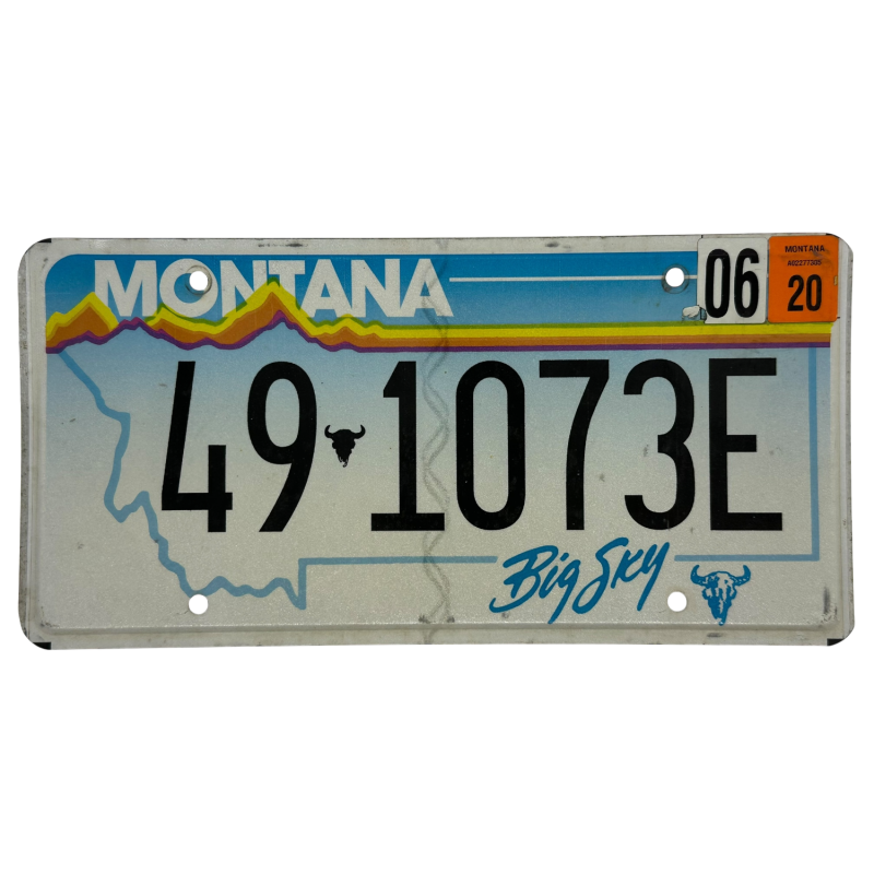 Placă de înmatriculare Montana Placă de înmatriculare Montana