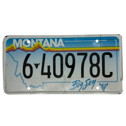 Placă de înmatriculare Montana