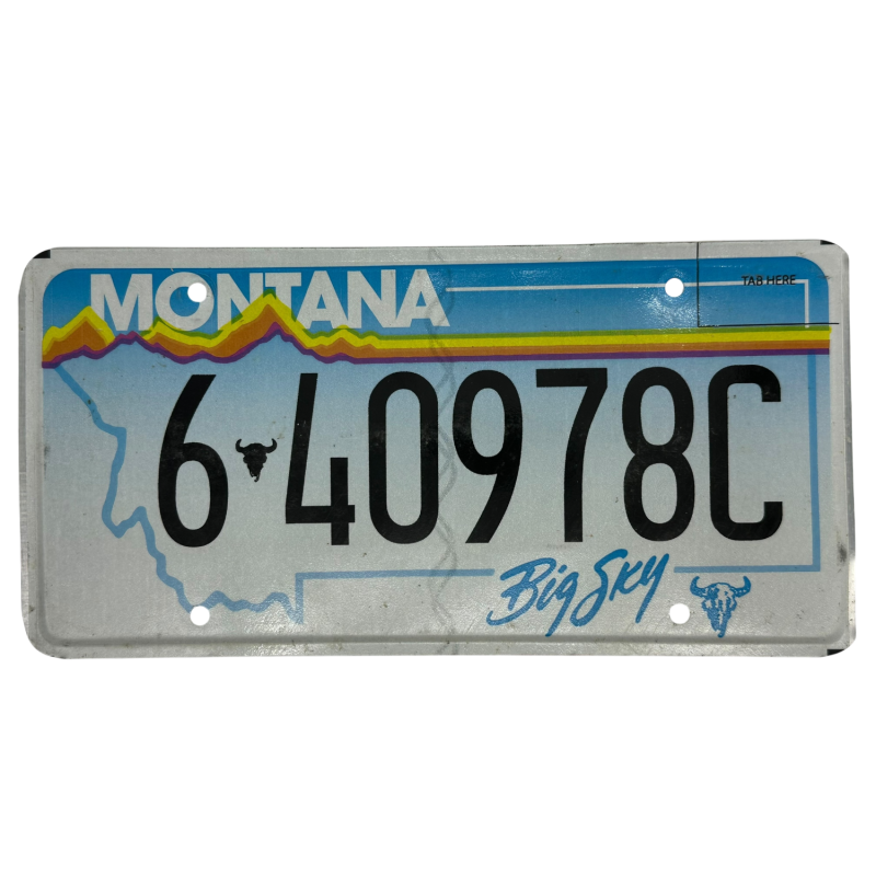 Placă de înmatriculare Montana