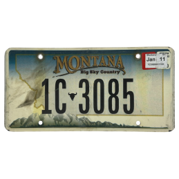 Placă de înmatriculare Montana