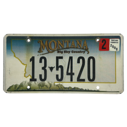 Placă de înmatriculare Montana