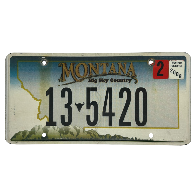 Placă de înmatriculare Montana