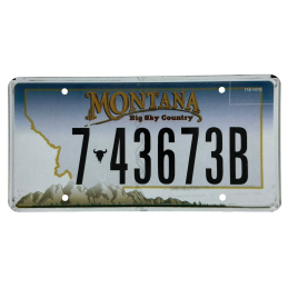 Placă de înmatriculare Montana