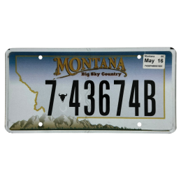 Placă de înmatriculare Montana