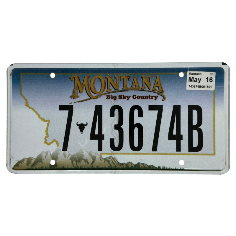 Placă de înmatriculare Montana
