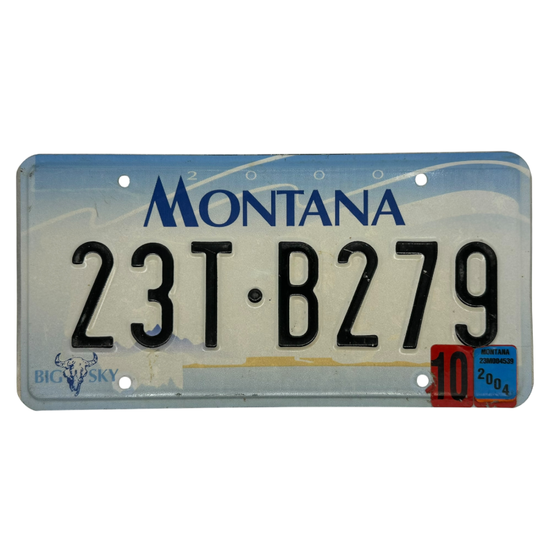 Placă de înmatriculare Montana