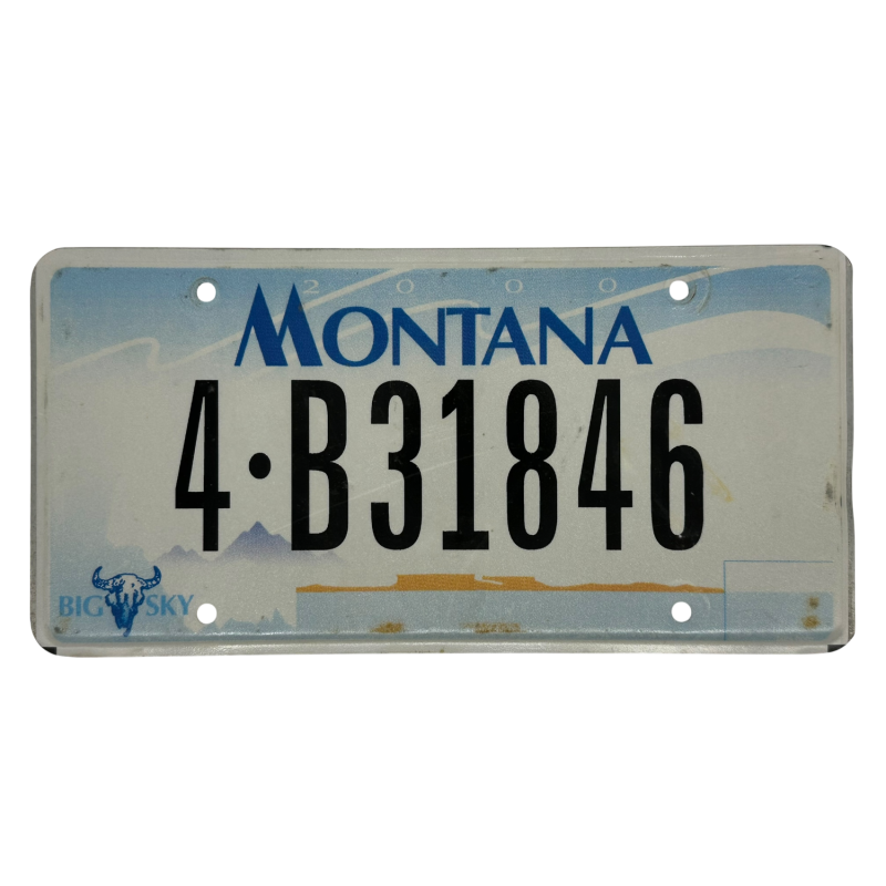 Placă de înmatriculare Montana