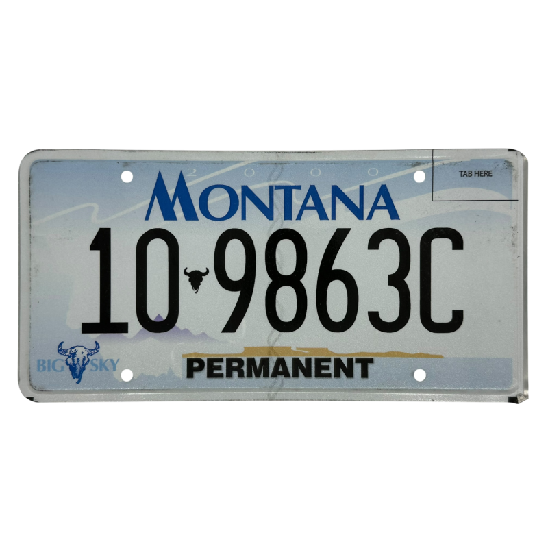 Placă de înmatriculare Montana