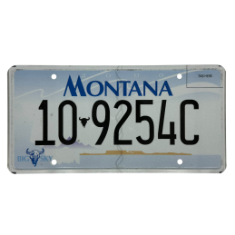 Placă de înmatriculare Montana