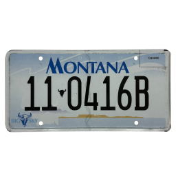 Placă de înmatriculare Montana