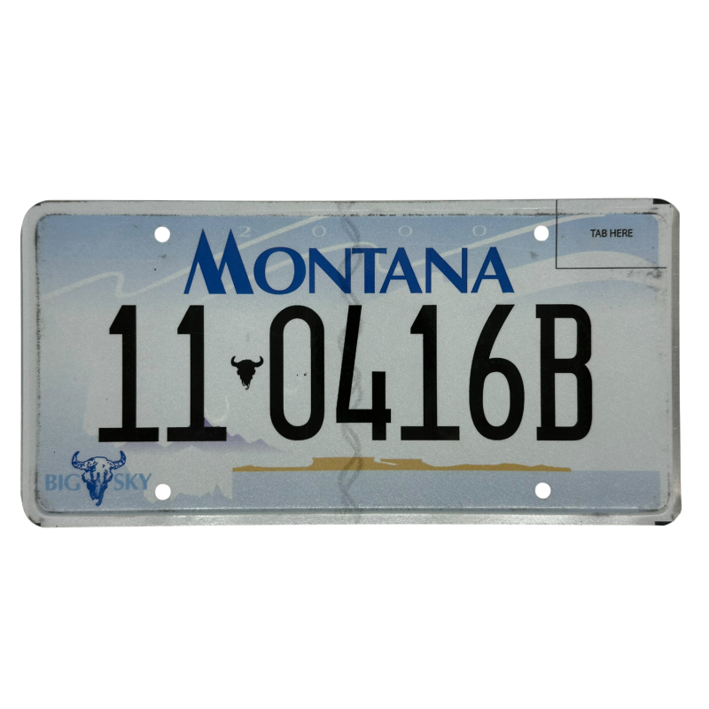 Placă de înmatriculare Montana