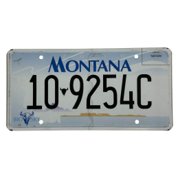 Placă de înmatriculare Montana