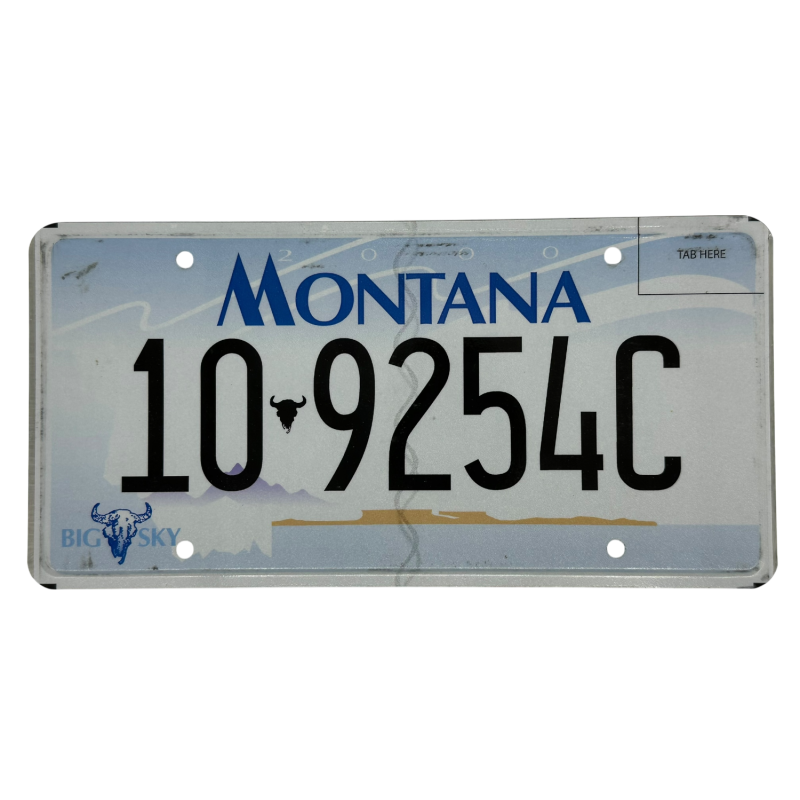 Placă de înmatriculare Montana