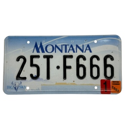 Placă de înmatriculare Montana