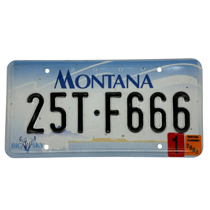 Placă de înmatriculare Montana
