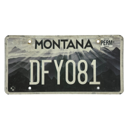 Placă de înmatriculare Montana