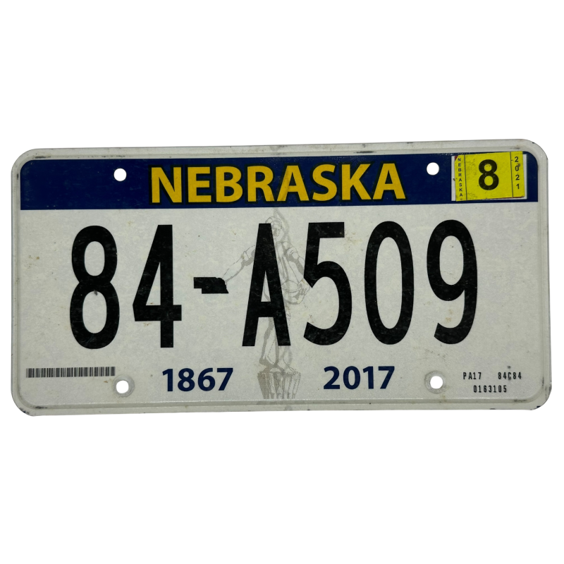 Placă de înmatriculare Nebraska