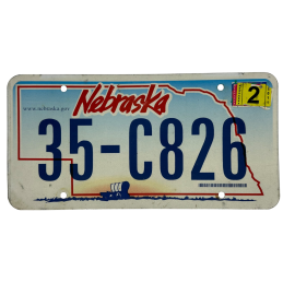 Placă de înmatriculare Nebraska