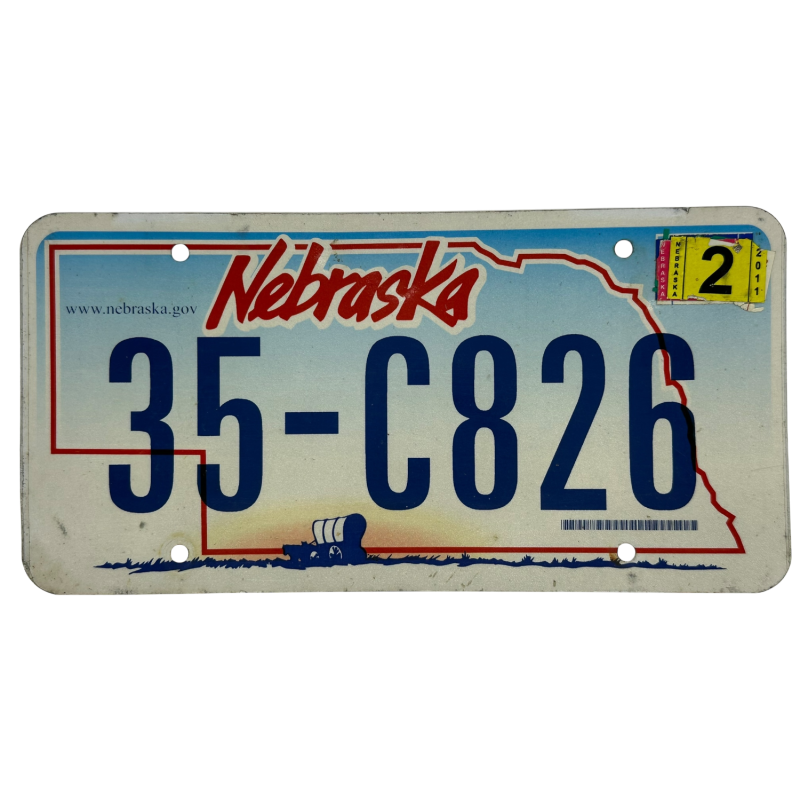 Placă de înmatriculare Nebraska
