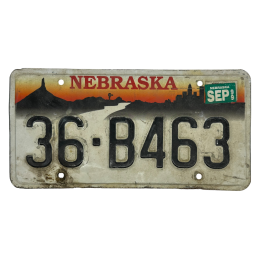 Placă de înmatriculare Nebraska