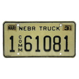 Placă de înmatriculare Nebraska