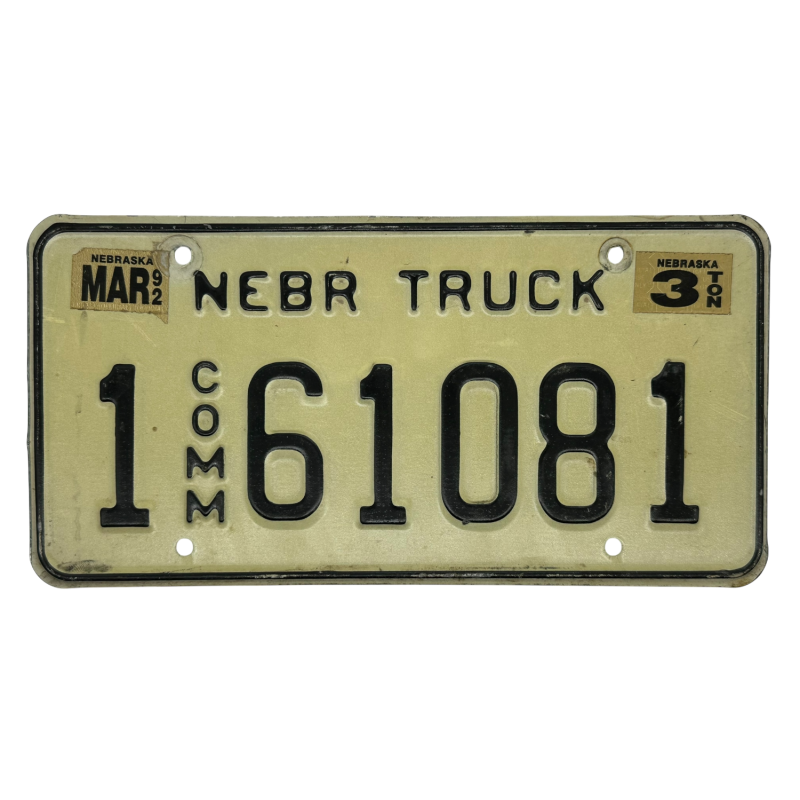 Placă de înmatriculare Nebraska
