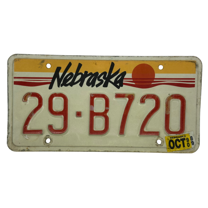 Placă de înmatriculare Nebraska