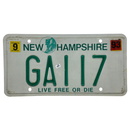 Placă de înmatriculare New Hampshire
