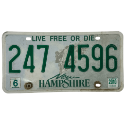Placă de înmatriculare New Hampshire