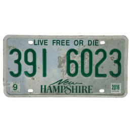 Placă de înmatriculare New Hampshire