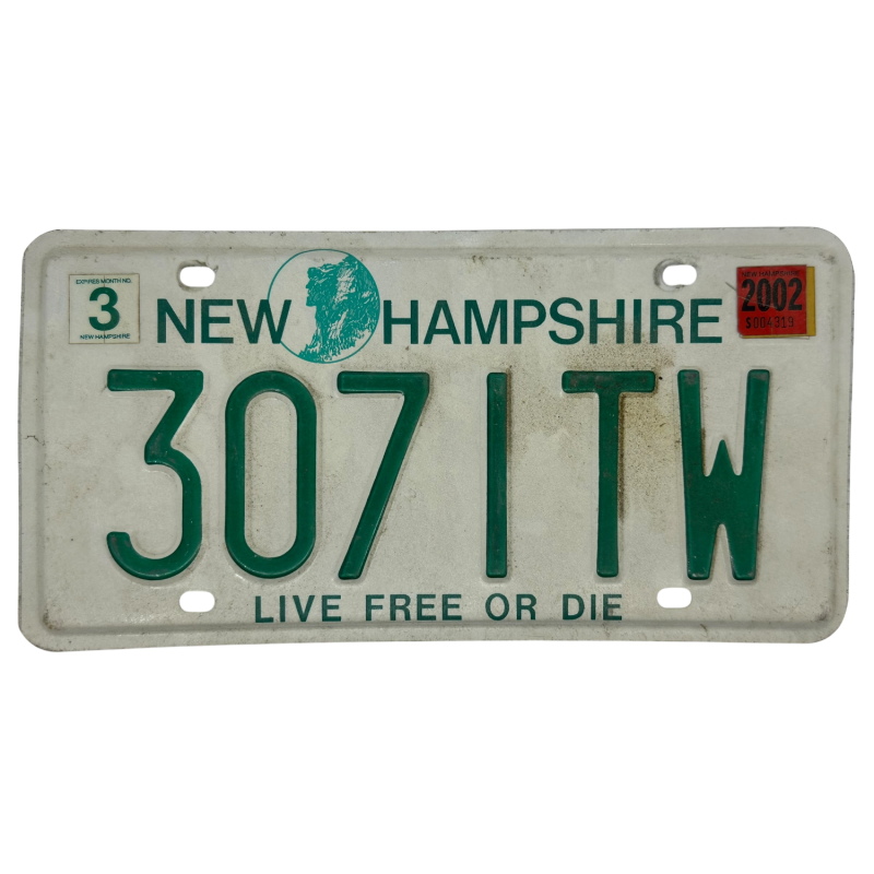 Placă de înmatriculare New Hampshire