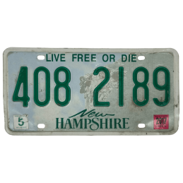 Placă de înmatriculare New Hampshire