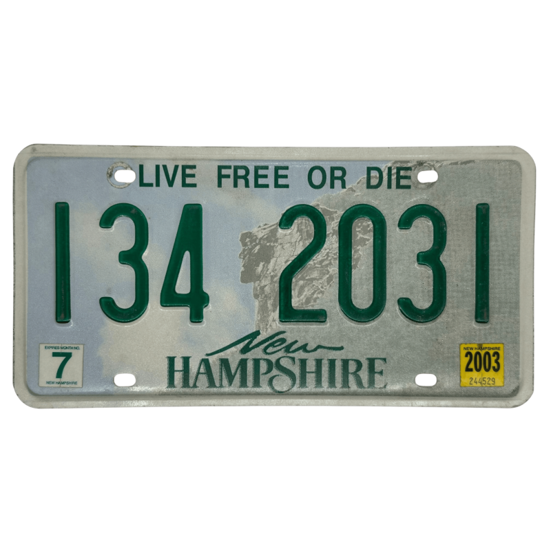 Placă de înmatriculare New Hampshire