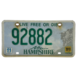 Placă de înmatriculare New Hampshire