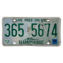 Placă de înmatriculare New Hampshire