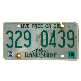 Placă de înmatriculare New Hampshire