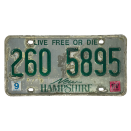 Placă de înmatriculare New Hampshire