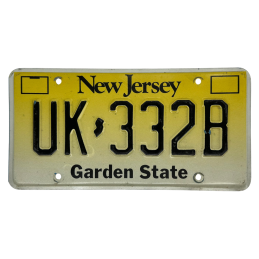 Placă de înmatriculare New Jersey