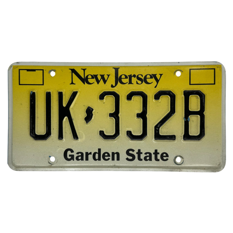 Placă de înmatriculare New Jersey