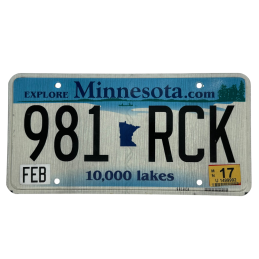 Placă de înmatriculare Minnesota
