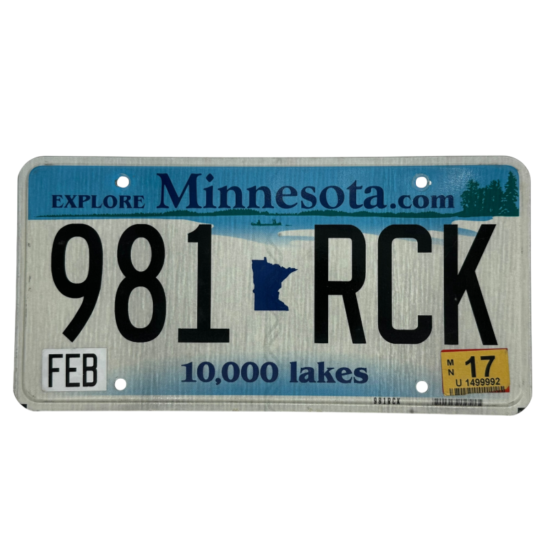 Placă de înmatriculare Minnesota