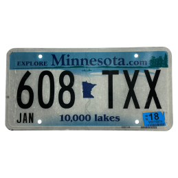 Placă de înmatriculare Minnesota