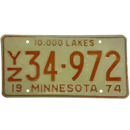 Placă de înmatriculare Minnesota