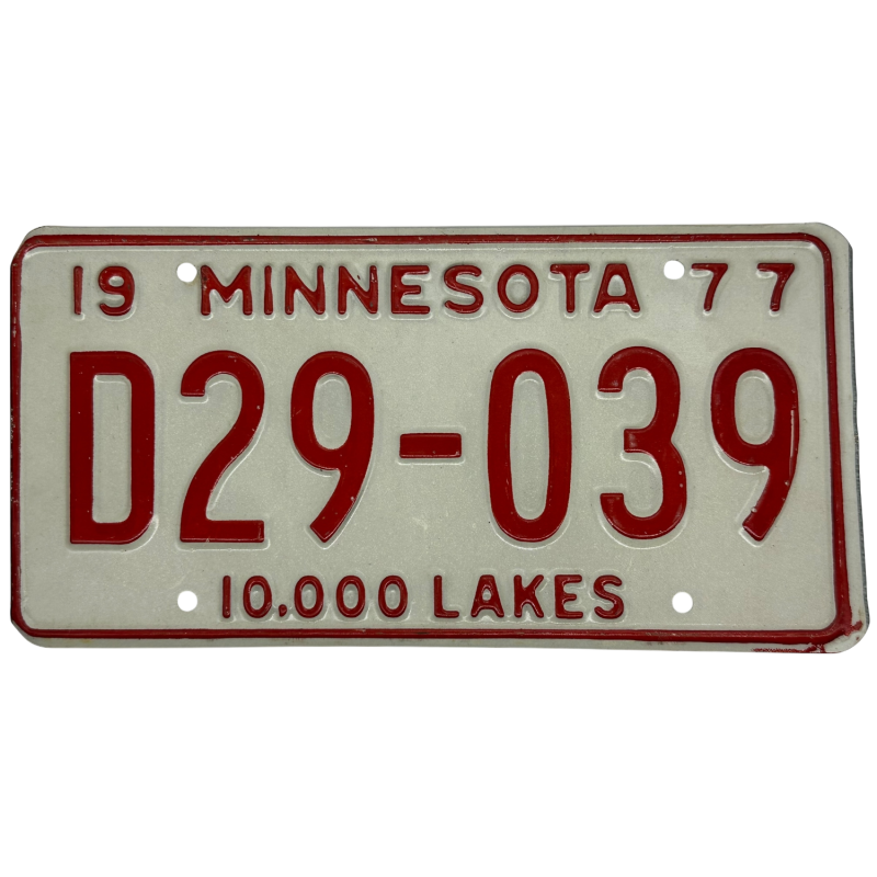 Placă de înmatriculare Minnesota