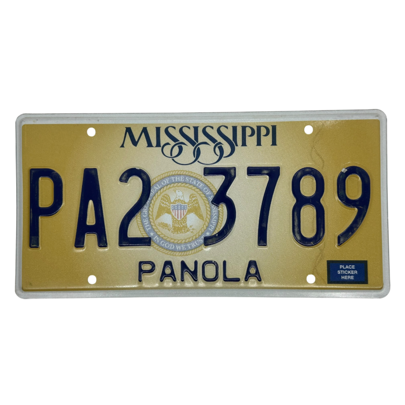 Placă de înmatriculare Mississippi