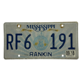 Placă de înmatriculare Mississippi