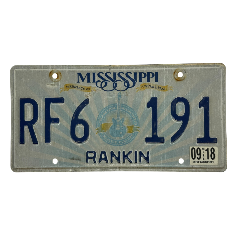 Placă de înmatriculare Mississippi