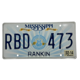 Placă de înmatriculare Mississippi