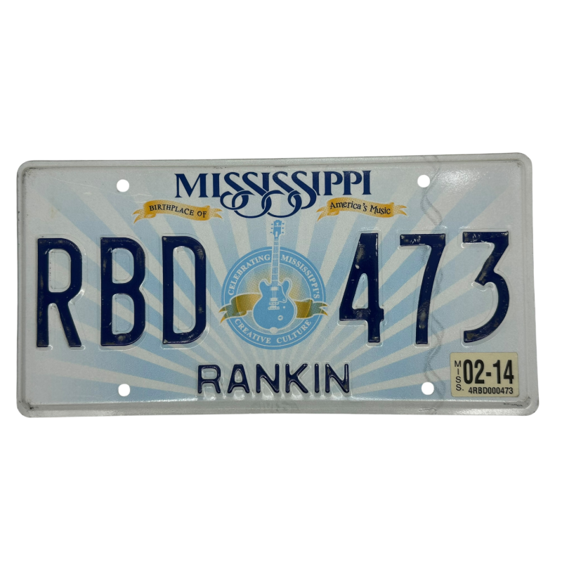 Placă de înmatriculare Mississippi