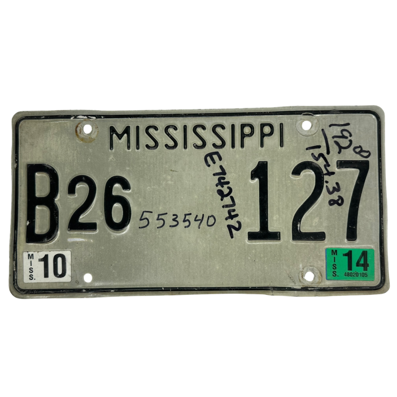 Placă de înmatriculare Mississippi